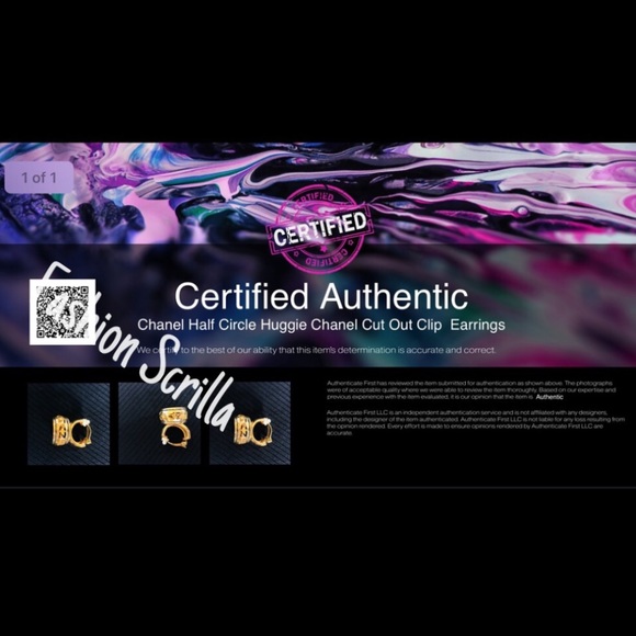 CHANEL Vintage Gold Cut Out Logo Clip On Earrings - Picture 3 of 12